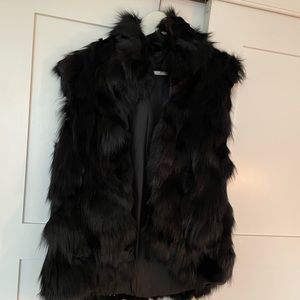 Adrienne Landau Fox fur vest XS 0/2 Intermix